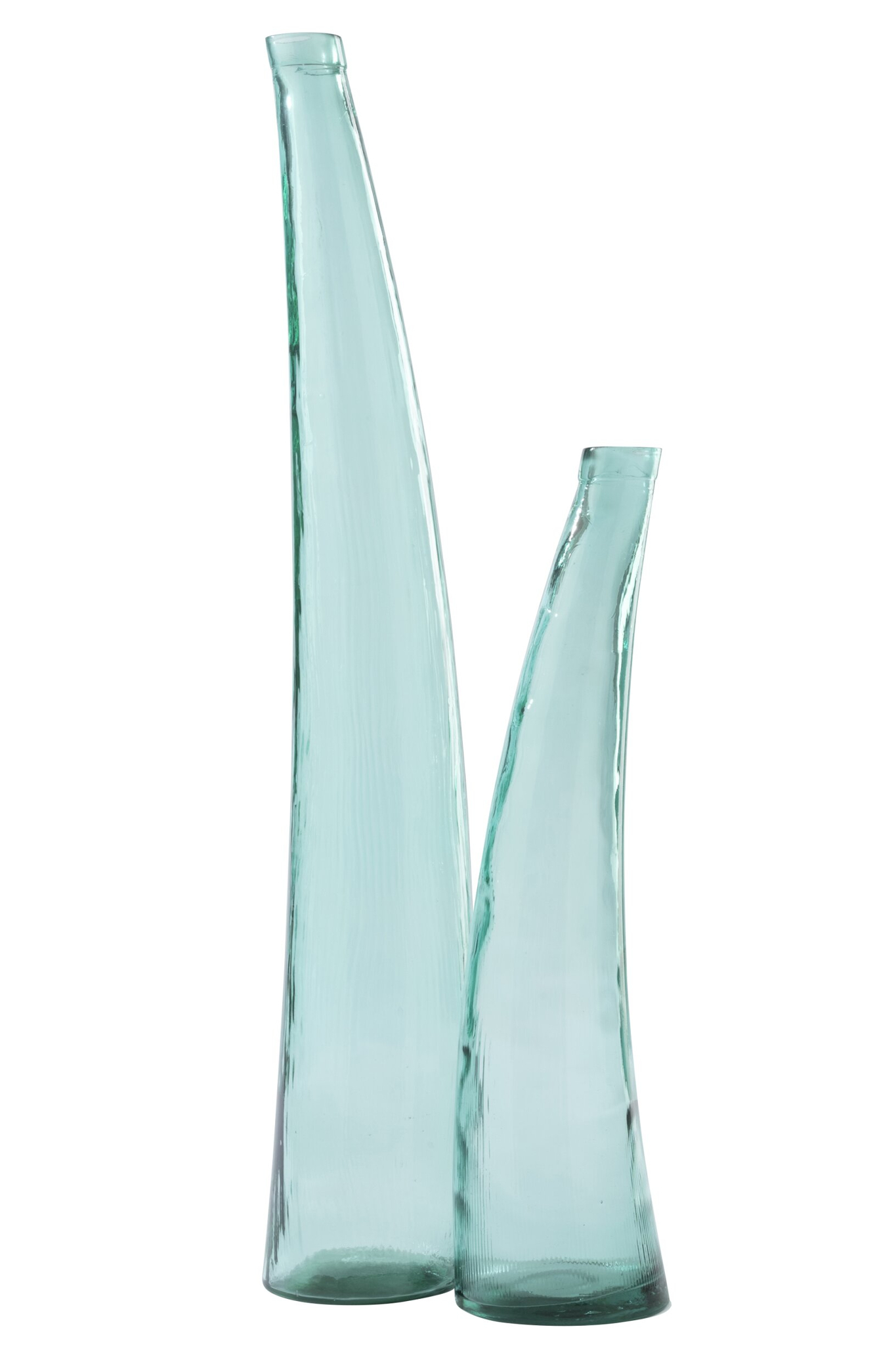 Vloervaas Veinnonte Glas Blauw H120 cm