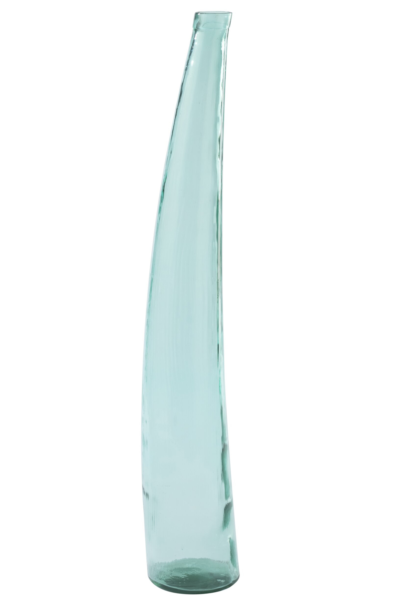 Vloervaas Veinnonte Glas Blauw H120 cm - Afbeelding 3