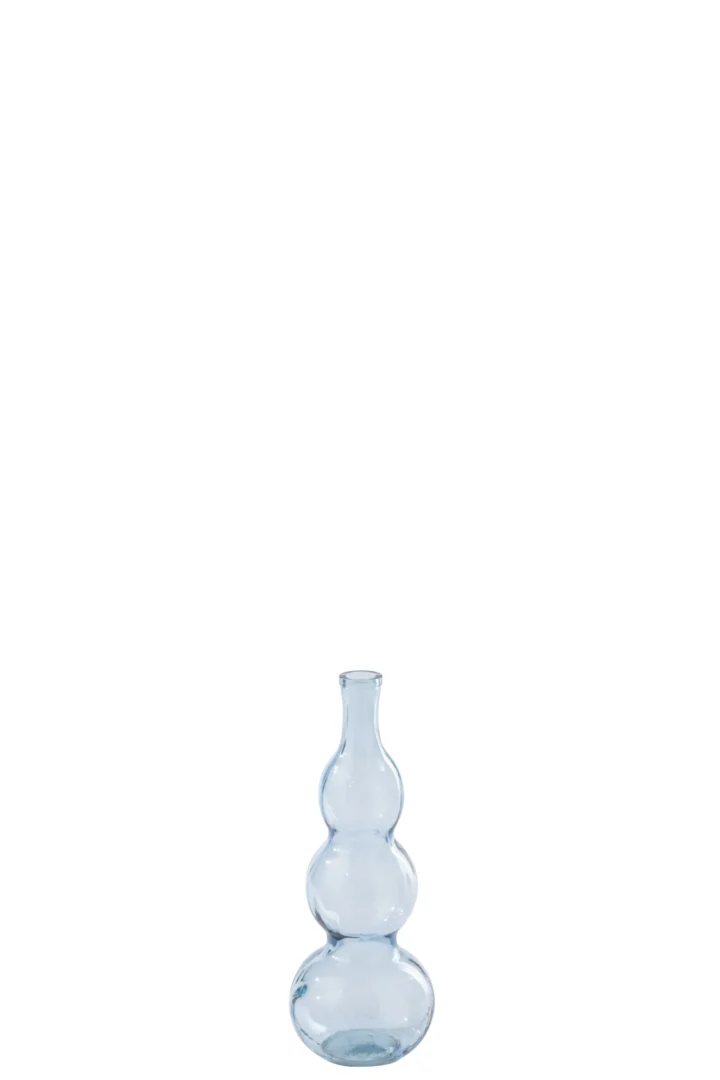 Vaas Dimo Glas Blauw H48 cm - Afbeelding 3