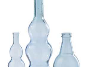 Vloervaas Verno Glas Blauw H75 cm
