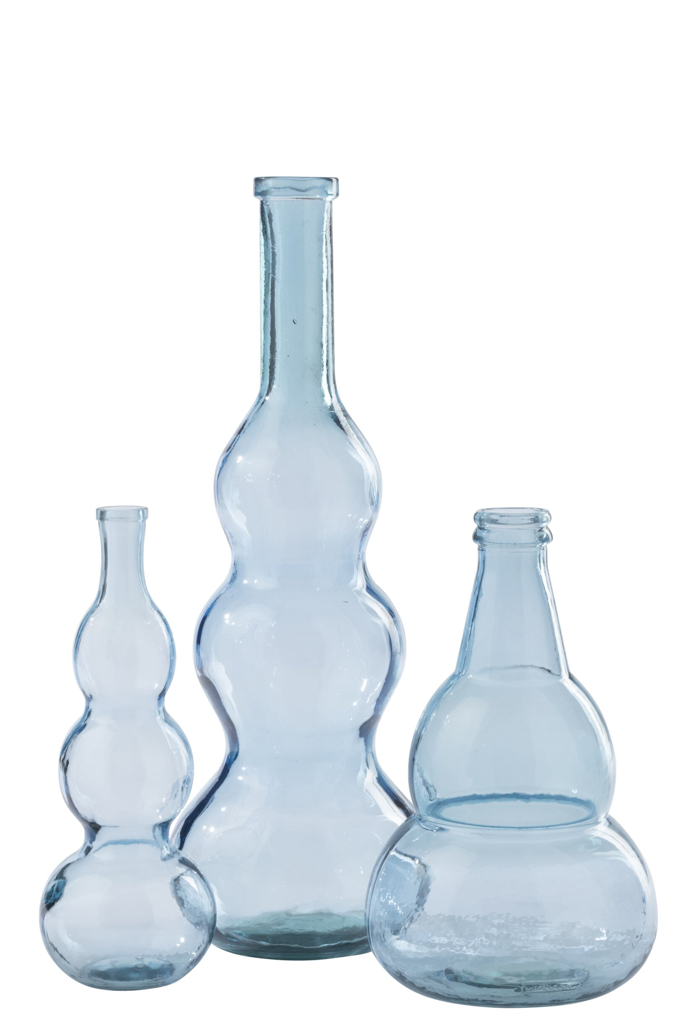 Vloervaas Verno Glas Blauw H75 cm