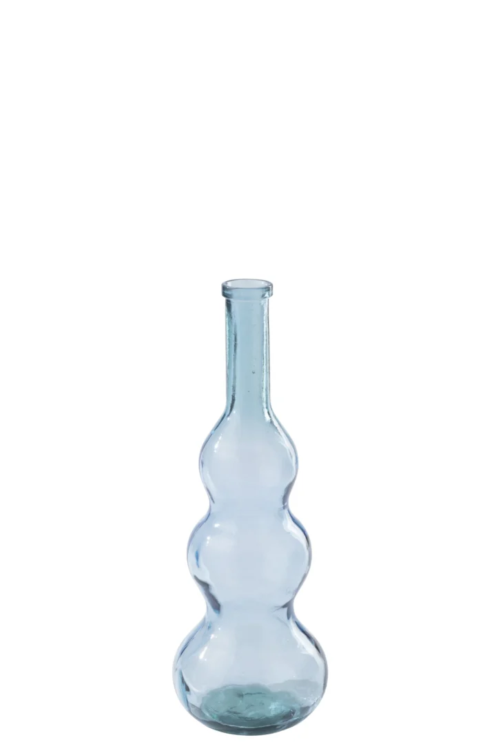 Vloervaas Verno Glas Blauw H75 cm - Afbeelding 3