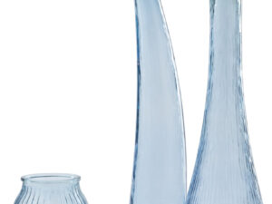 Vloervaas Trovello Glas Blauw H100 cm