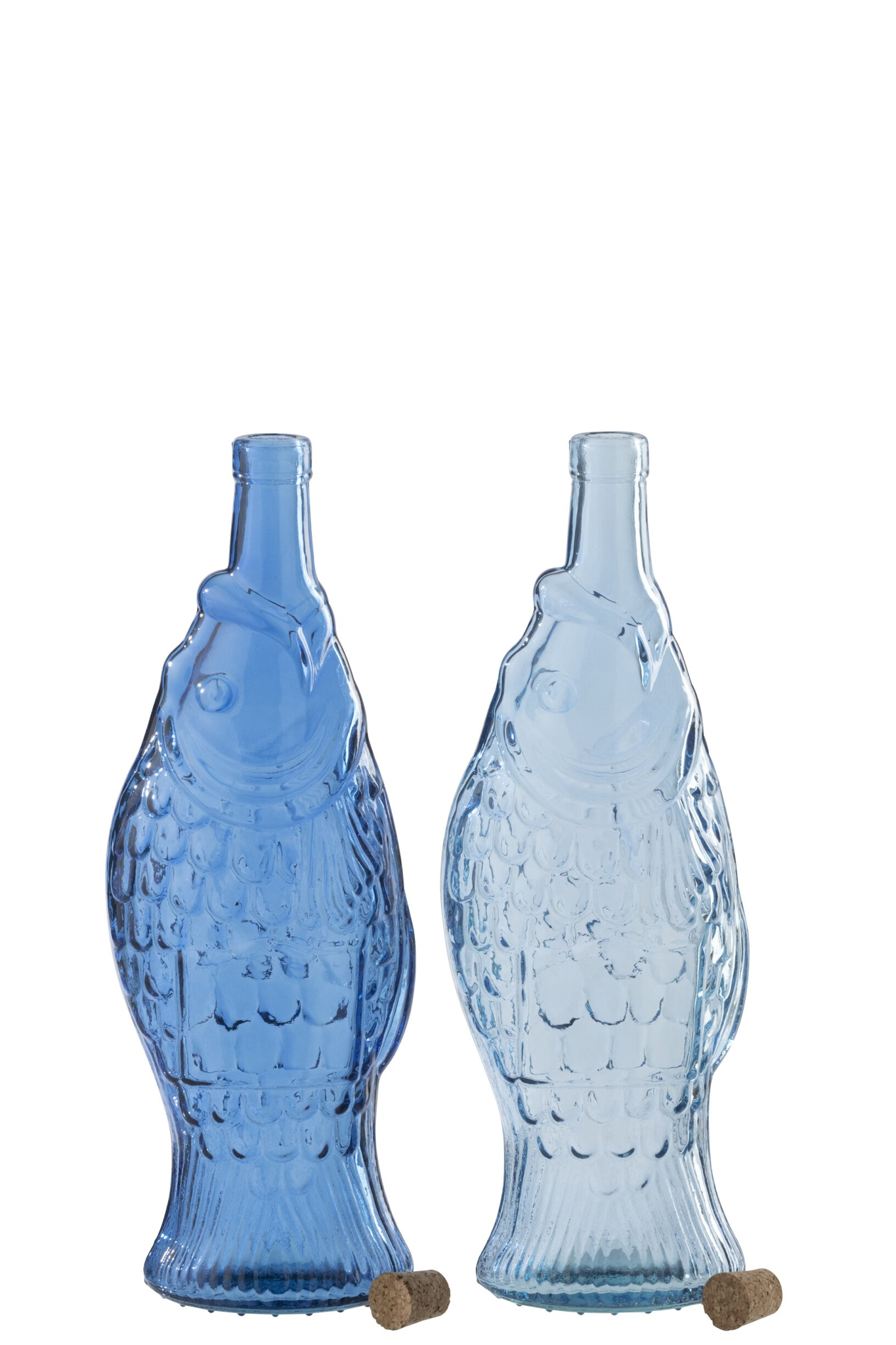 Decoratie Trerno Glas Blauw - Set van 2