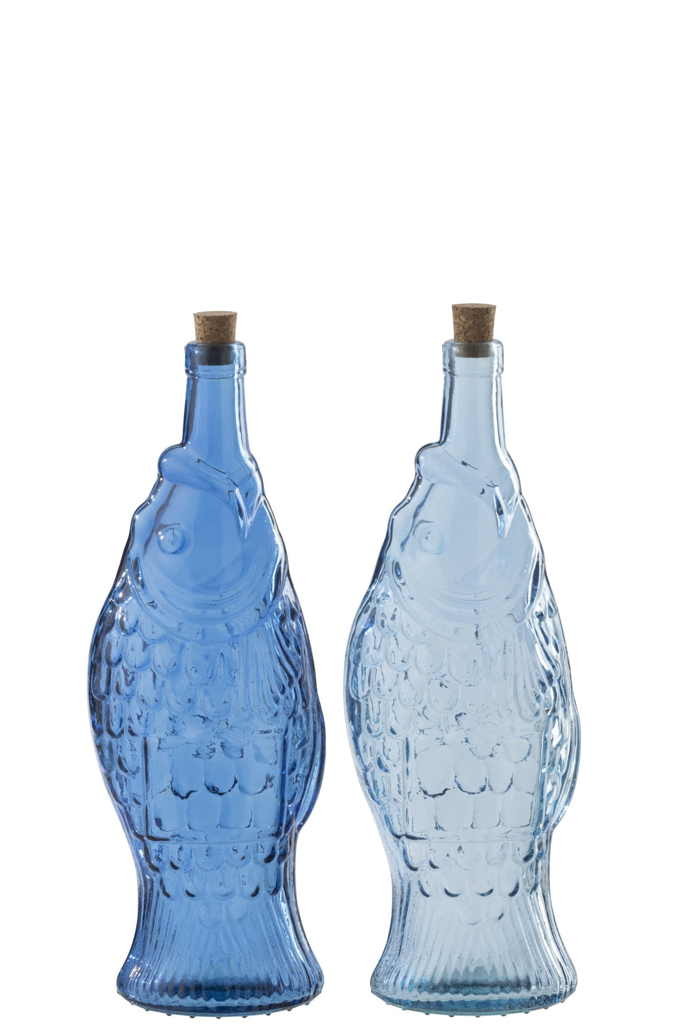 Decoratie Trerno Glas Blauw - Set van 2 - Afbeelding 3