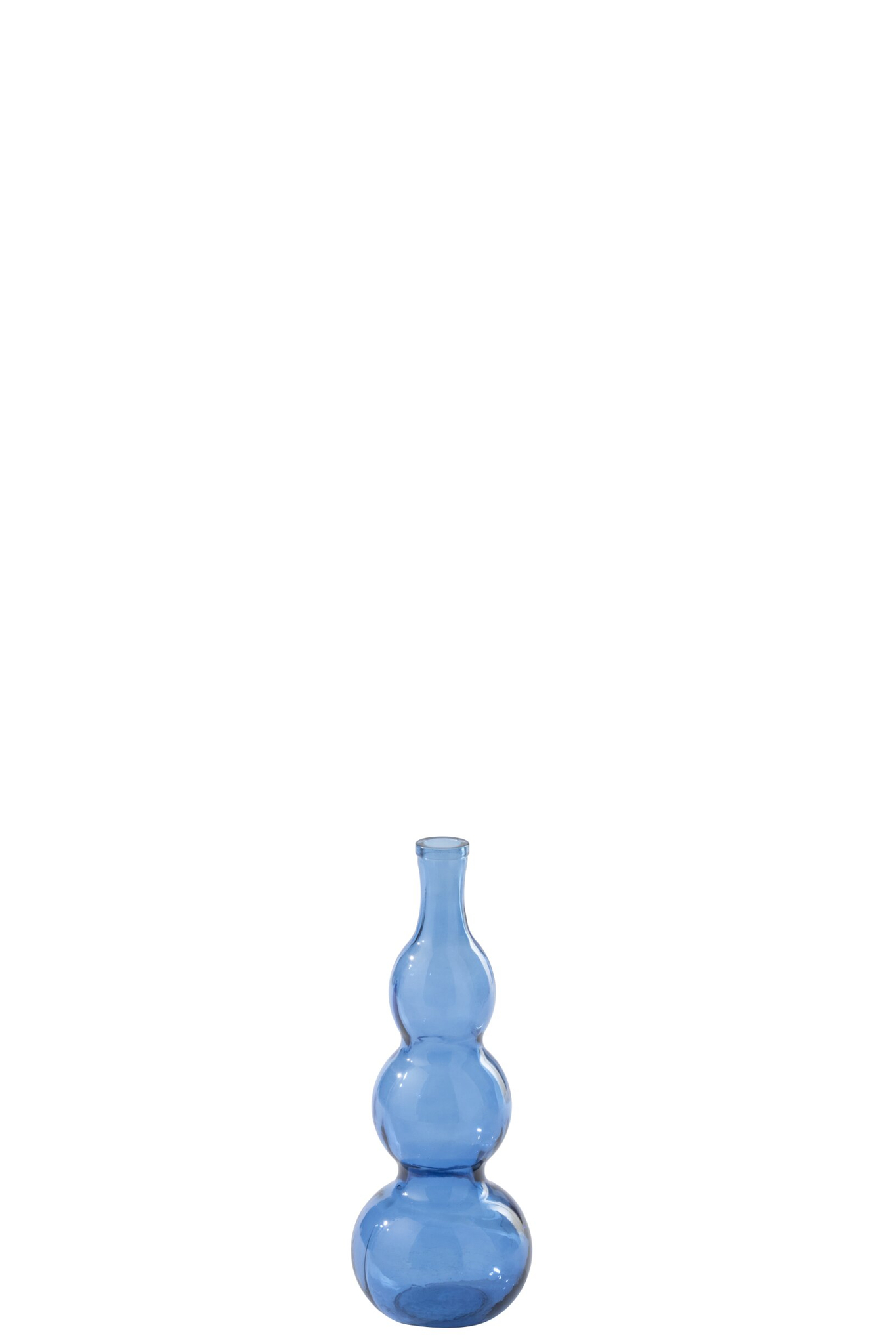 Vaas Puntas Glas Blauw H48 cm