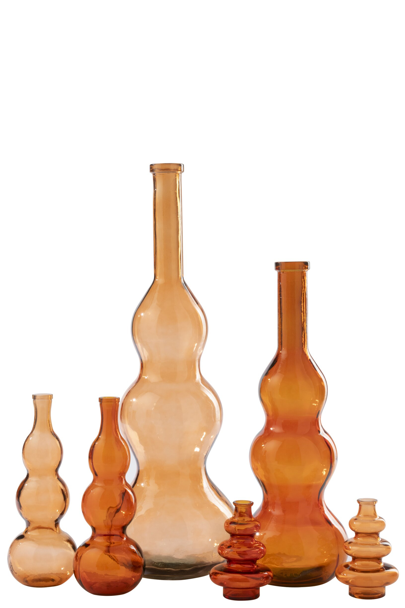 Vloervaas Jausano Glas Oranje H100 cm