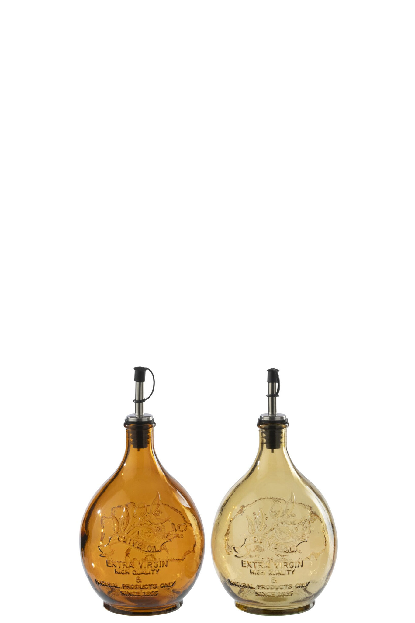 Decoratie Flinnu Glas Oranje - Set van 2