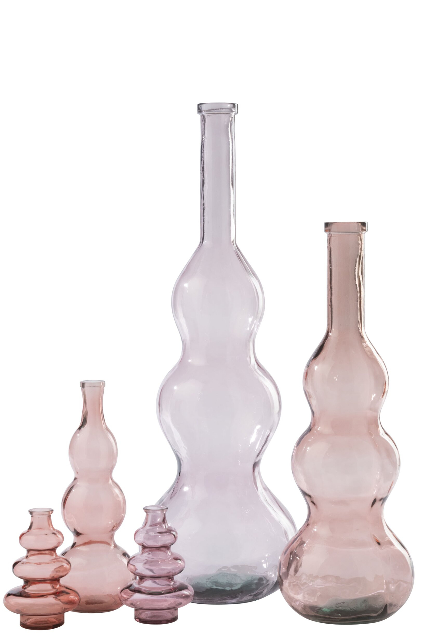 Vloervaas Stolu Glas Roze H100 cm