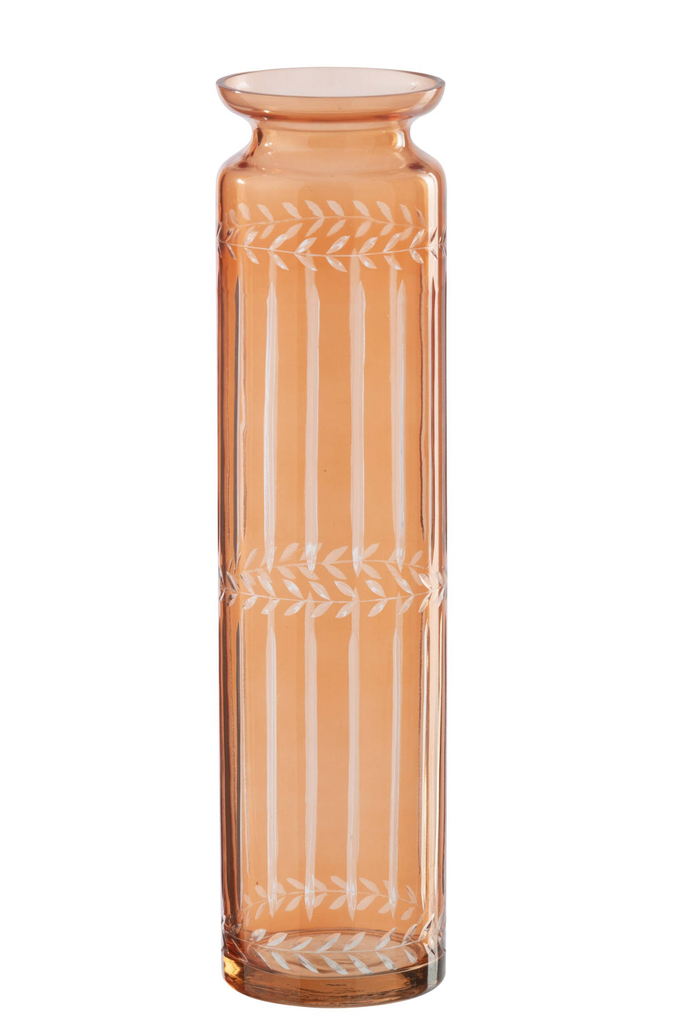 Vaas Zeirmer Glas Oranje H41 cm - Afbeelding 2