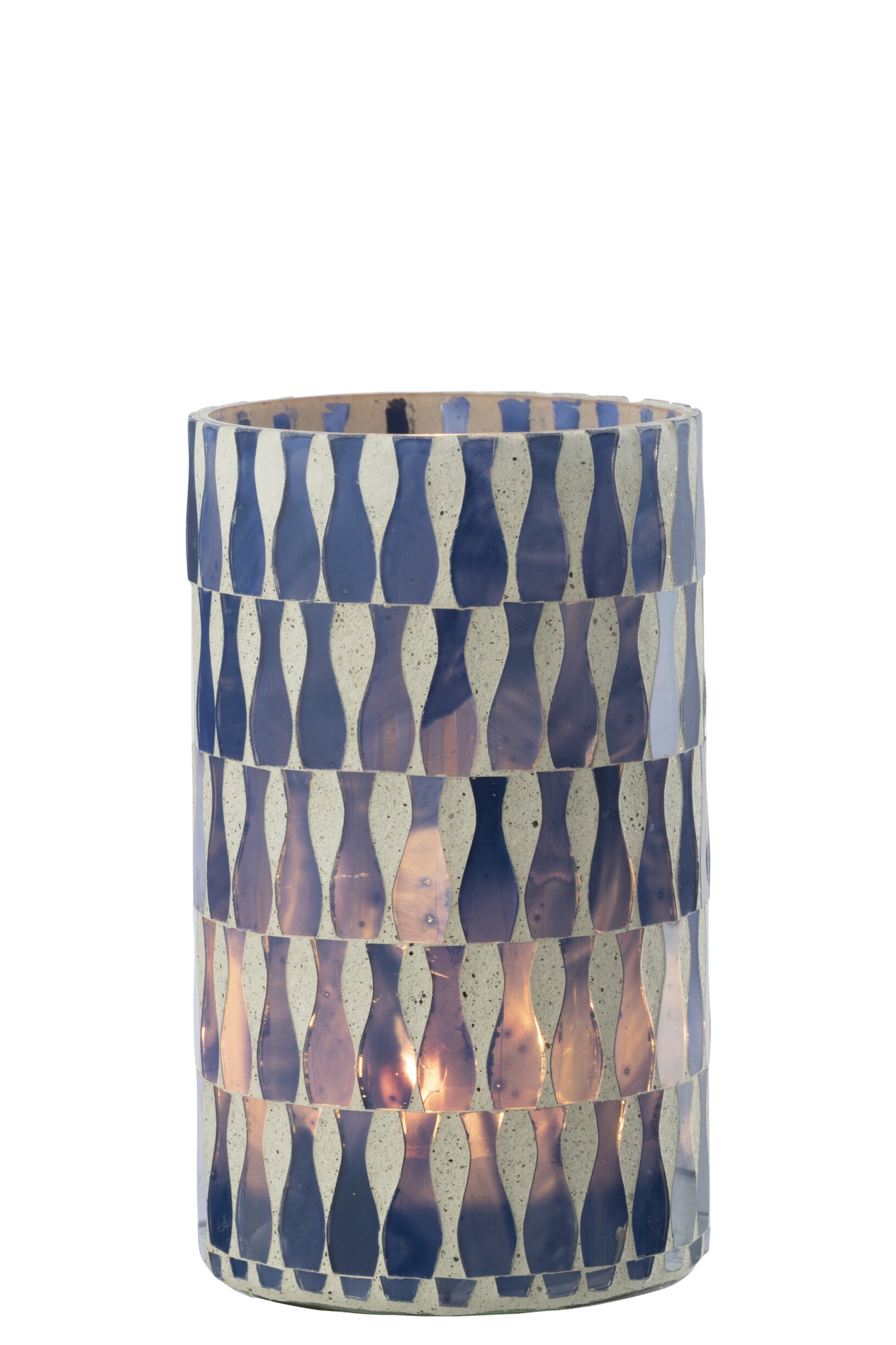 Kandelaar Bimen Glas Blauw H18 cm