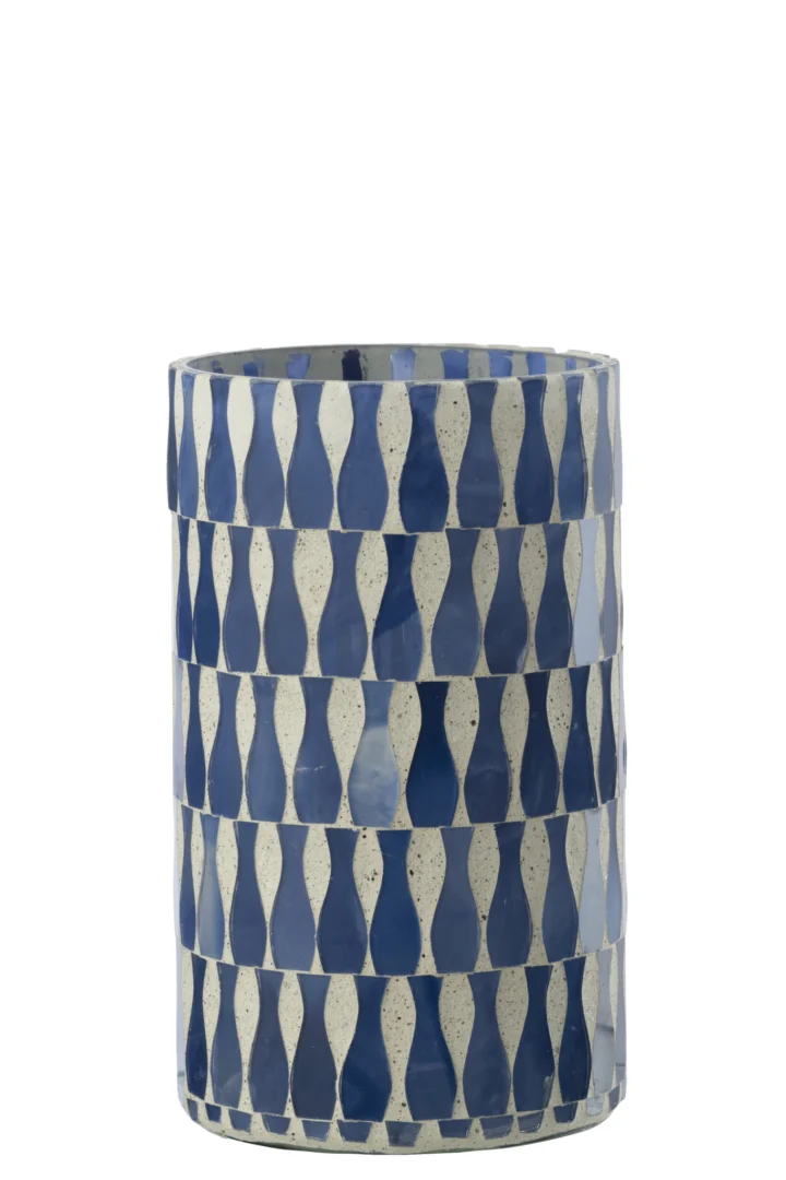 Kandelaar Bimen Glas Blauw H18 cm - Afbeelding 6