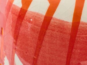 Vloervaas Coorrar Keramiek Oranje H50 cm