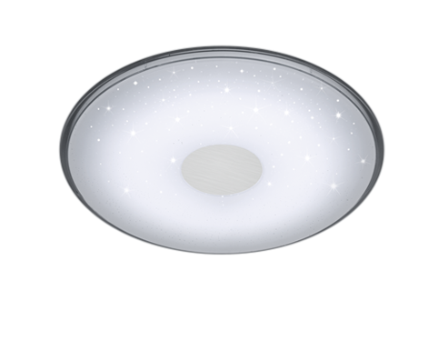 Plafondlamp Kessu wit Ø42,5 cm met sterreneffect en strak rond design