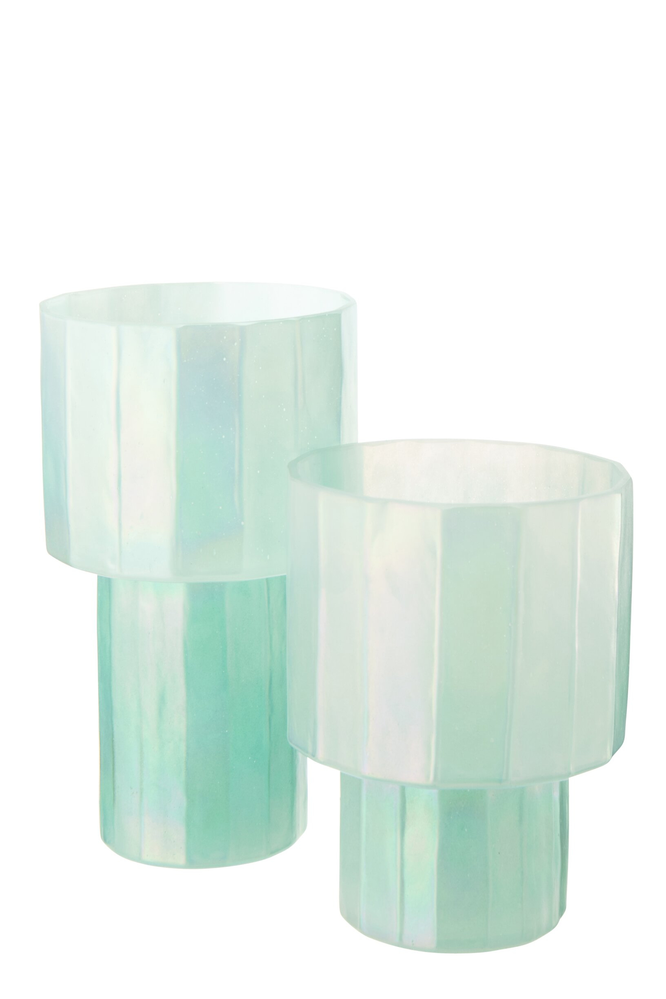 Vaas Prientund Glas Blauw H31 cm
