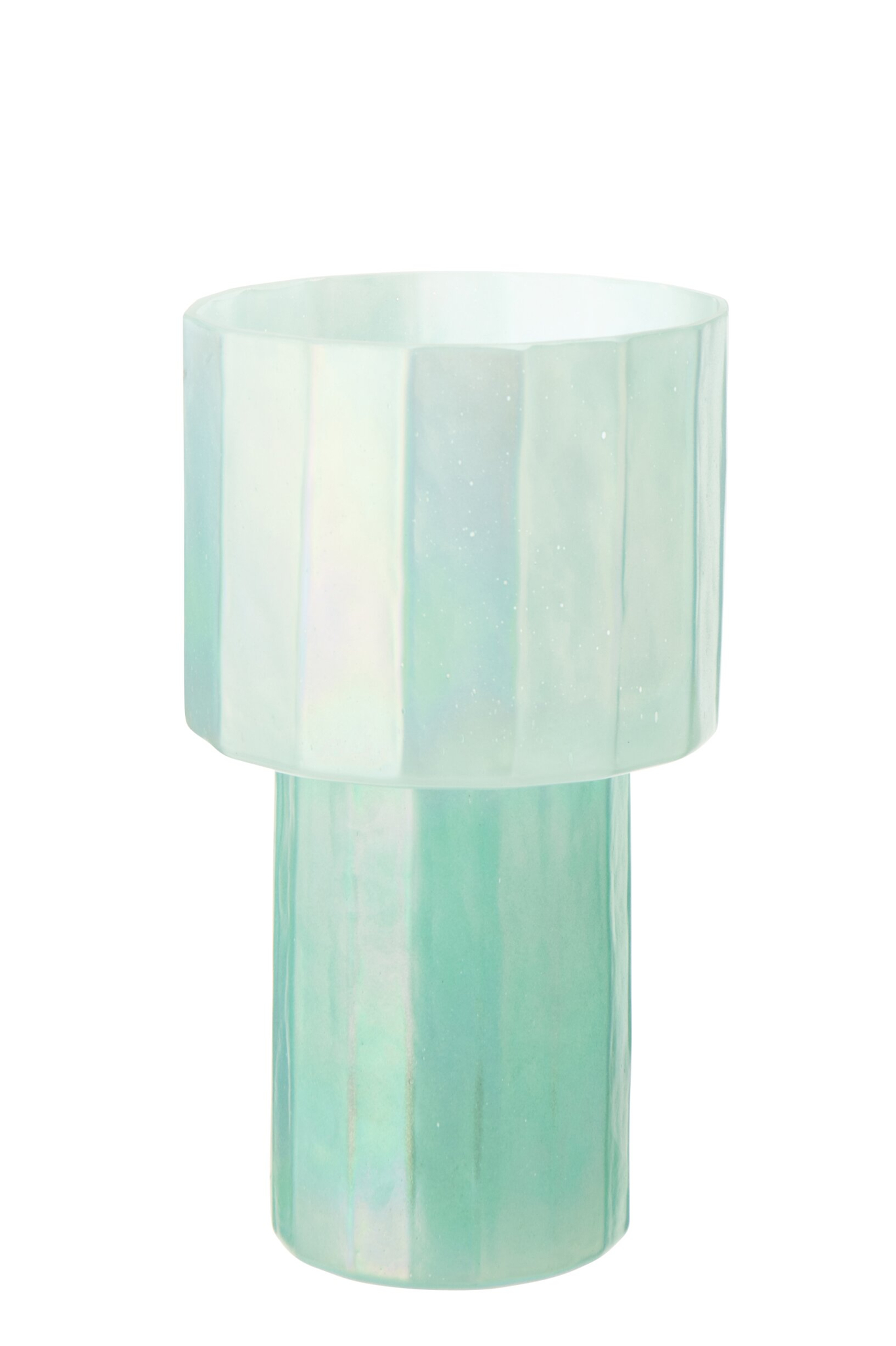 Vaas Prientund Glas Blauw H31 cm - Afbeelding 2