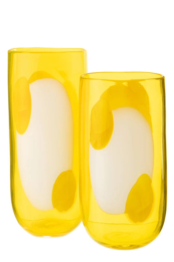 Boovek glazen vaas transparant H37,5 cm, slank design met heldere en elegante uitstraling