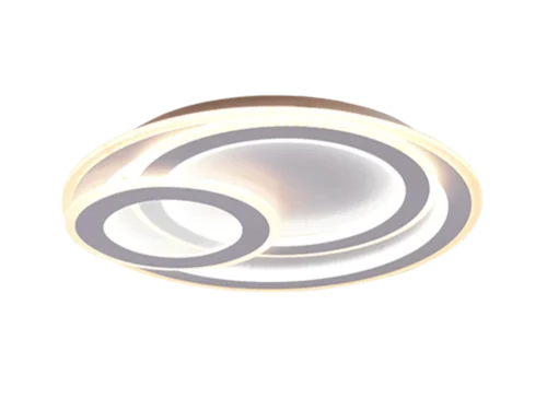Plafondlamp Staurry mat wit Ø51 cm, set van 3, met ronde LED-ringen en dimbare lichtkleur