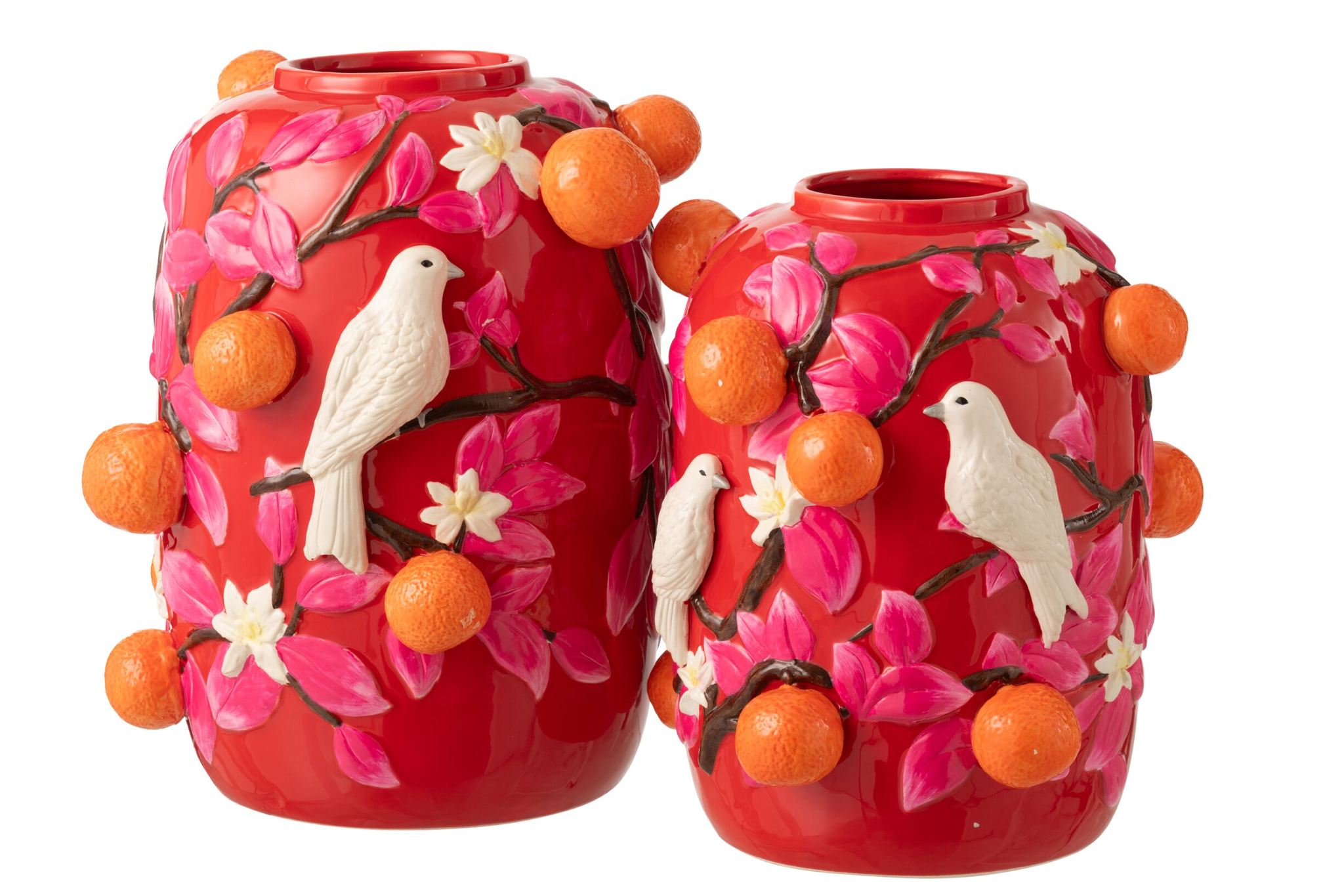 Vaas Cagliari Keramiek Roze H40,5 cm