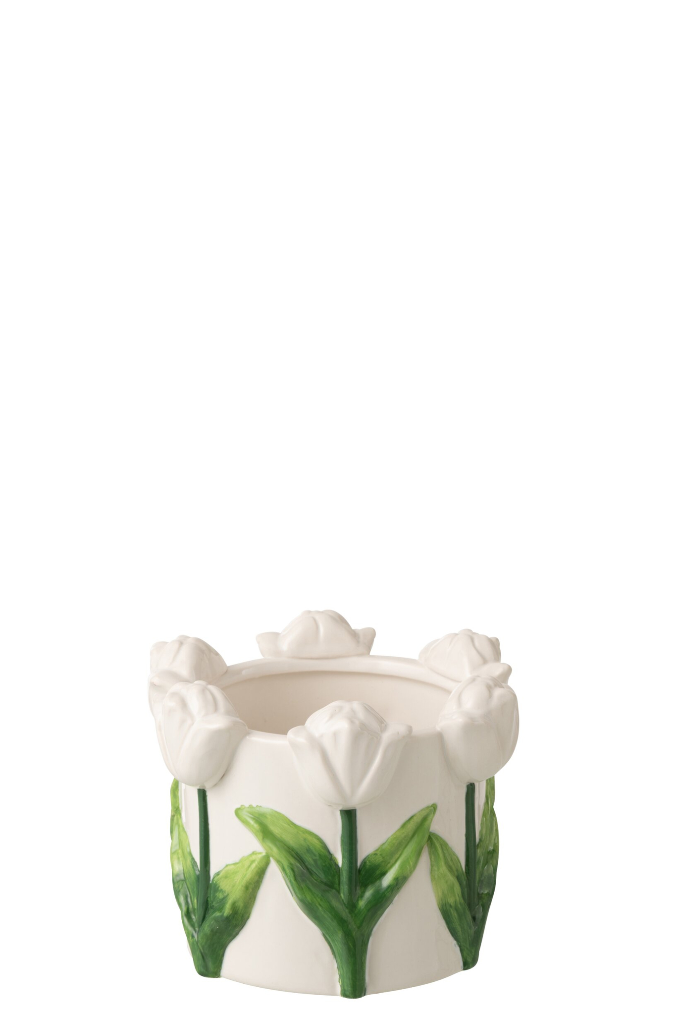 Bloempot Kempten Keramiek Wit H13 cm