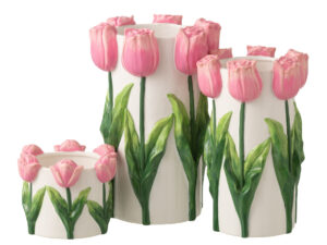 Vaas Promer Keramiek Wit H36,5 cm