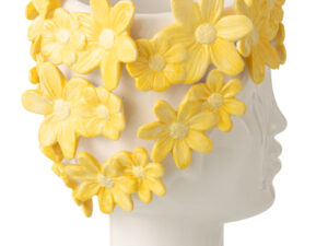Bloempot Slierno Keramiek Wit H24,5 cm