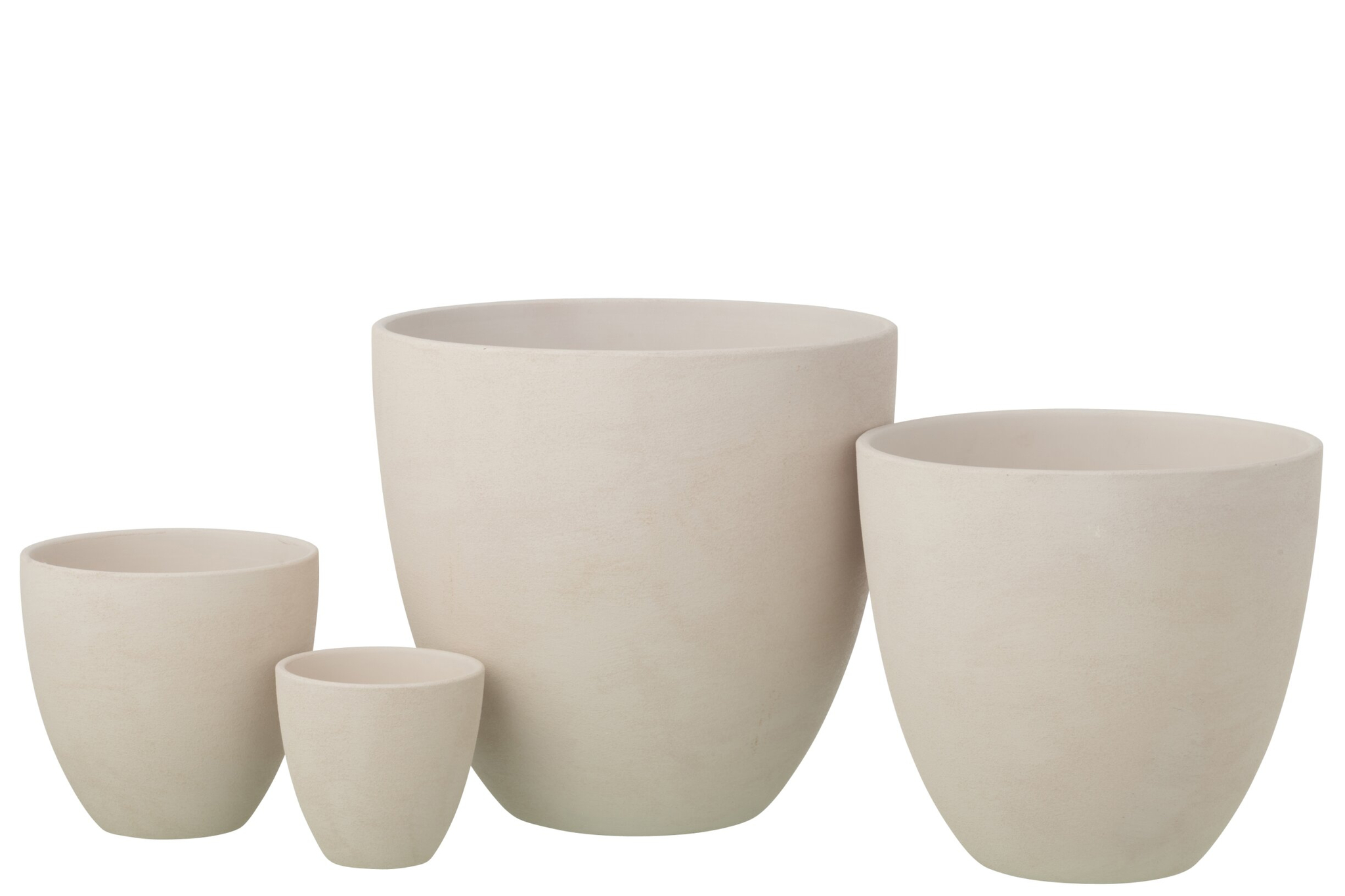 Bloempot Gonnaro Keramiek Wit H34 cm