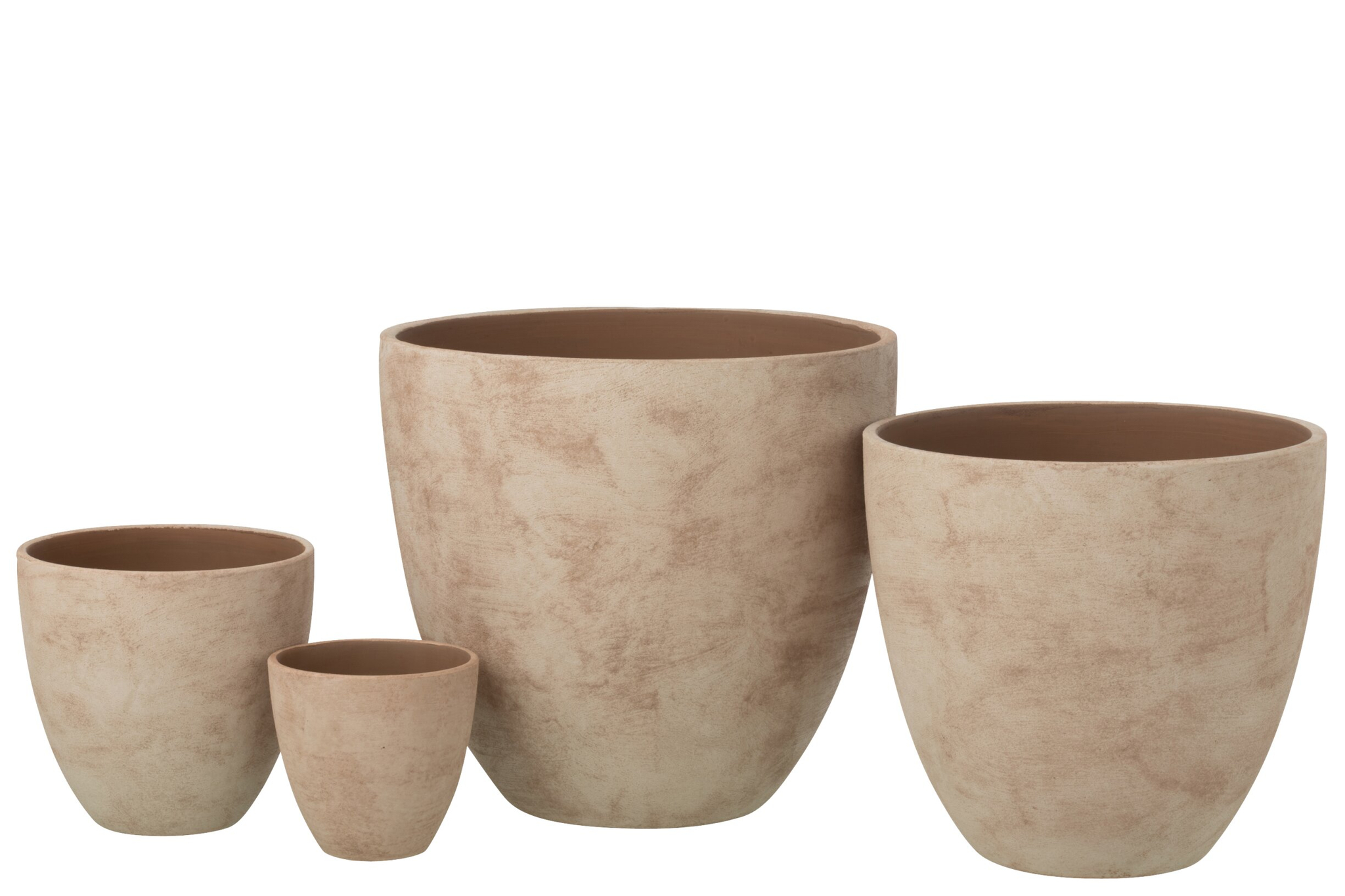 Bloempot Ebro Keramiek Beige H34 cm