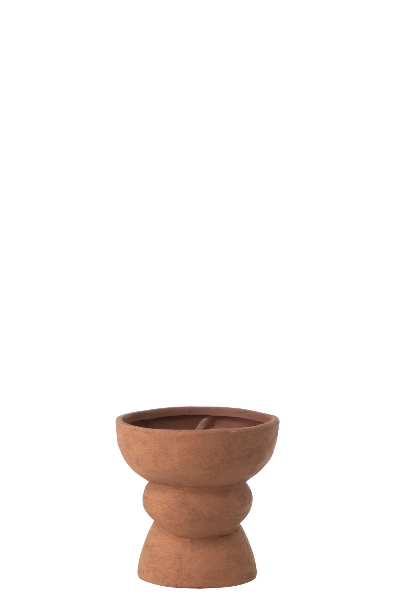 Bloempot Graaskora Keramiek Bruin H19 cm
