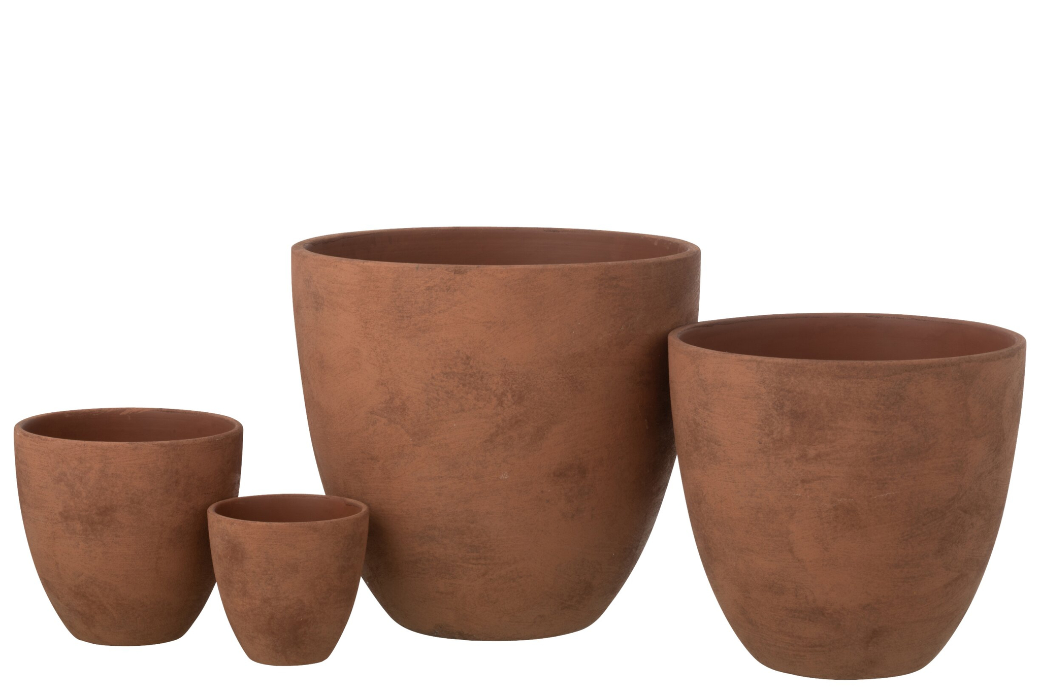 Bloempot Huvonte Keramiek Bruin H34 cm