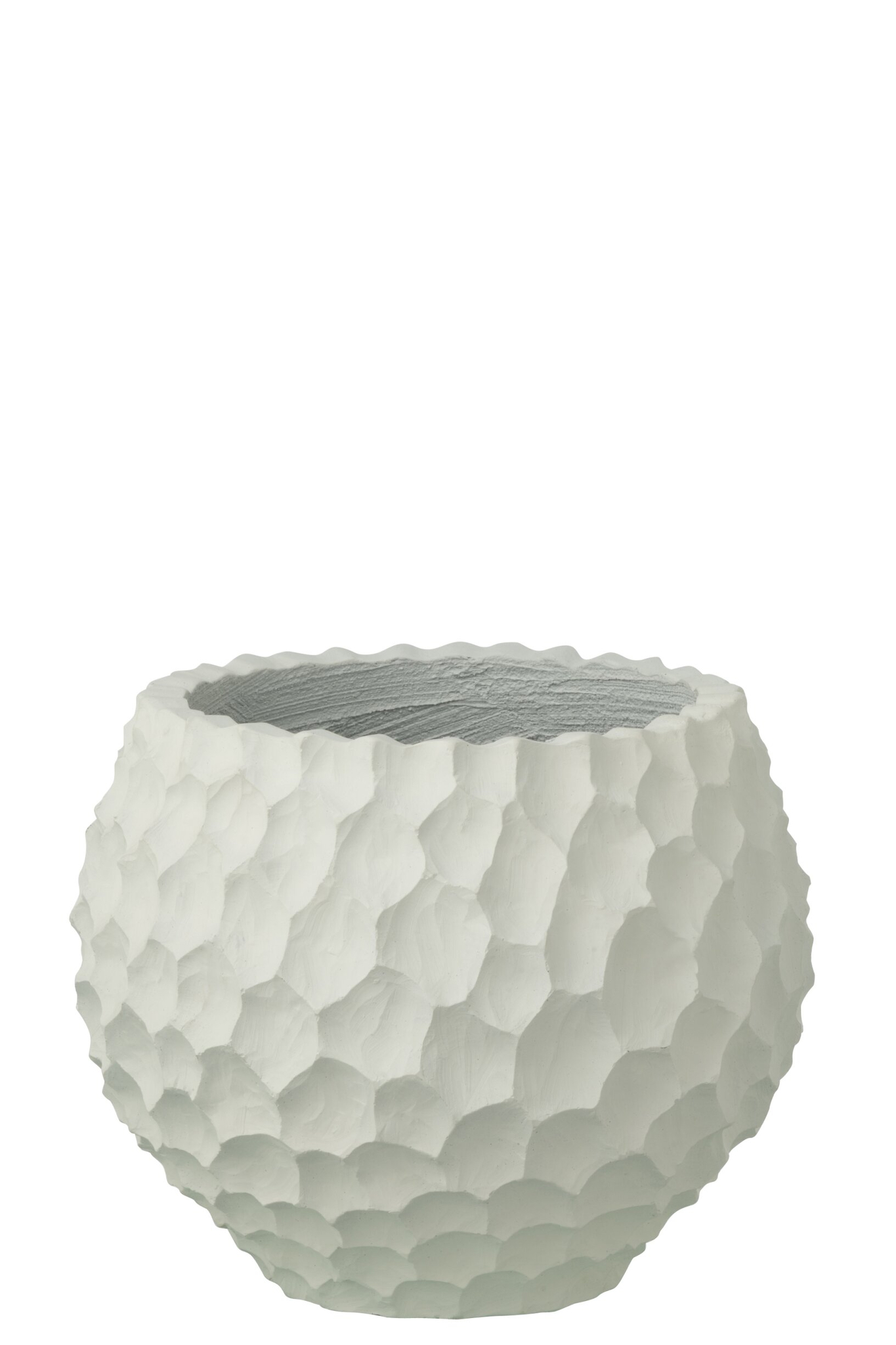 Bloempot Skantond Zand Wit H28 cm - Afbeelding 2