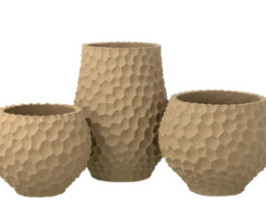 Bloempot Paadea Zand Beige H48 cm