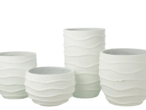 Bloempot Niebo Zand Wit H53,5 cm