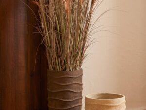 Bloempot Peltano Zand Bruin H24,5 cm