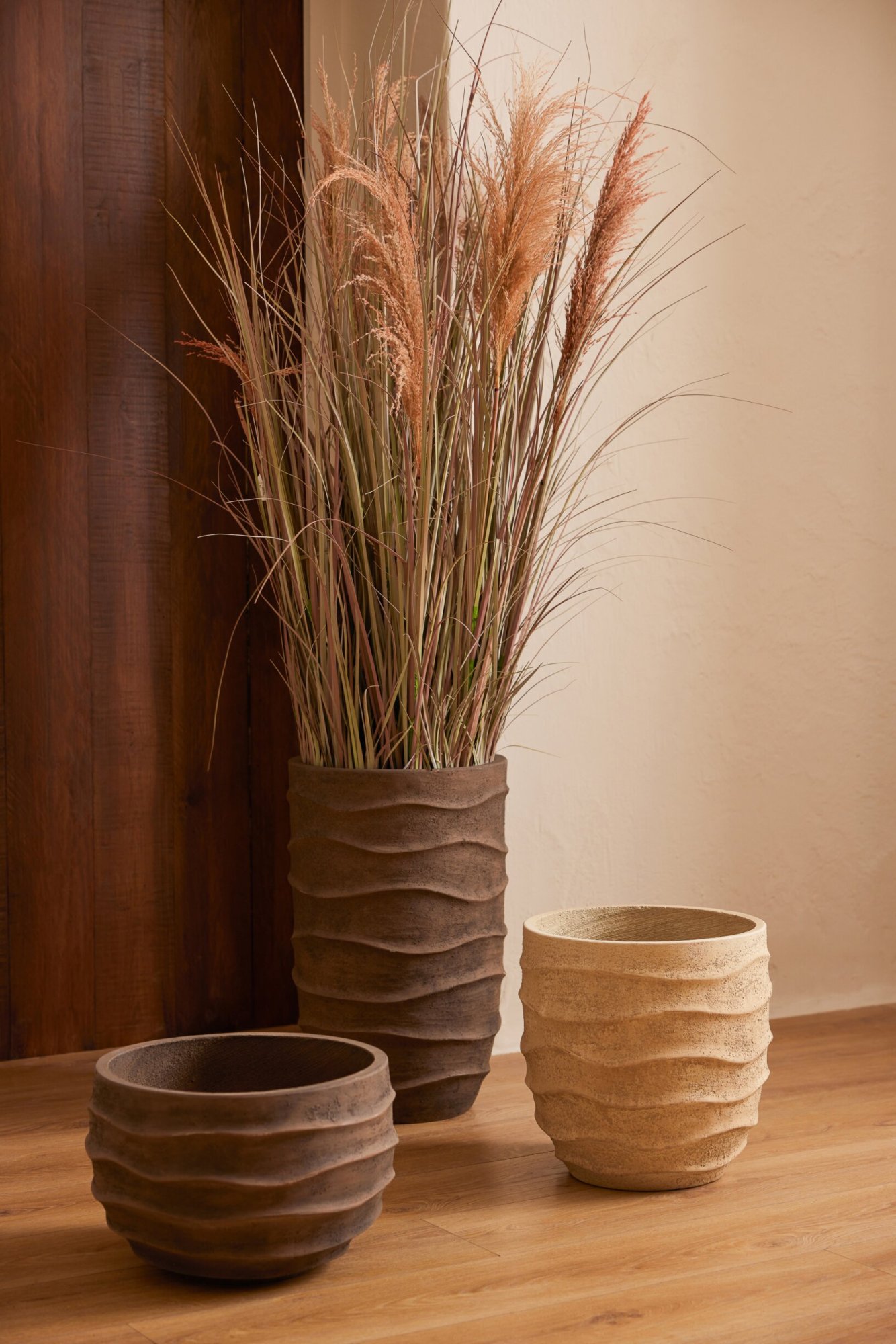Bloempot Peltano Zand Bruin H24,5 cm