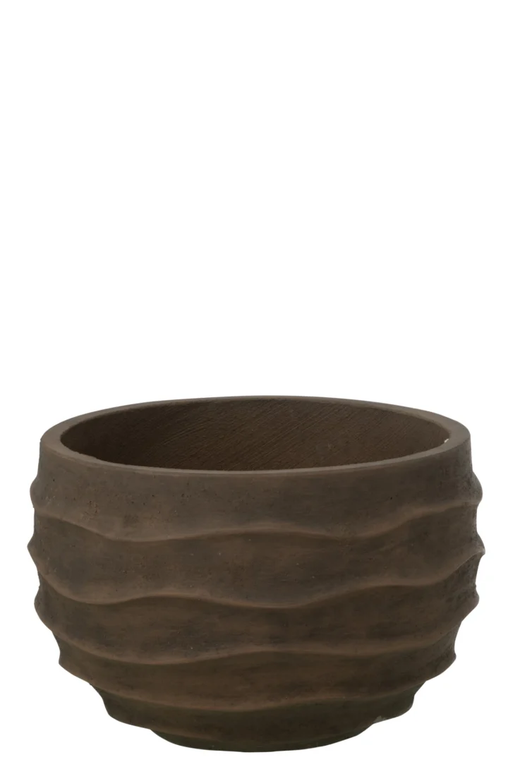 Bloempot Peltano Zand Bruin H24,5 cm - Afbeelding 2