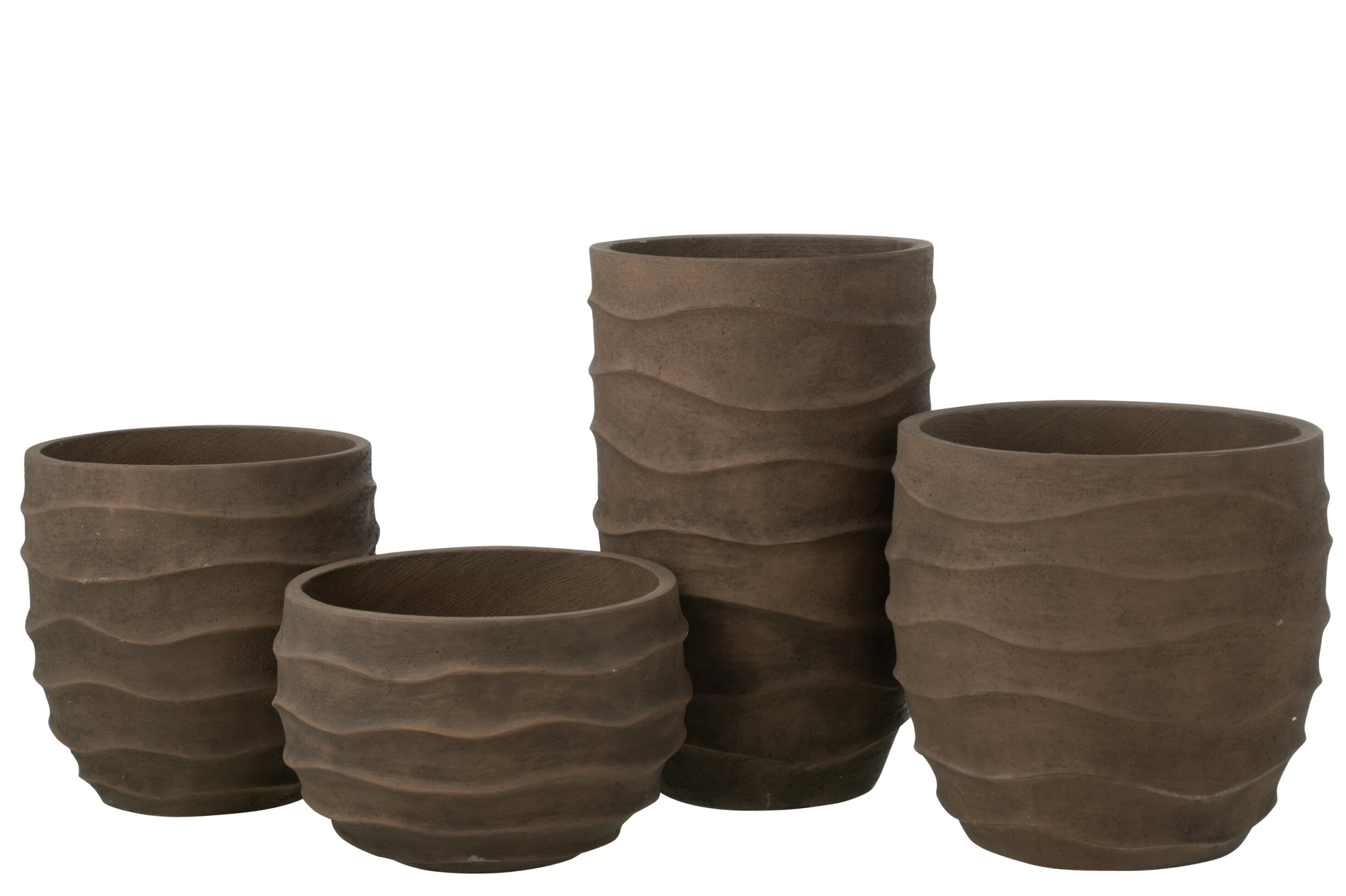 Bloempot Praunso Zand Bruin H53,5 cm