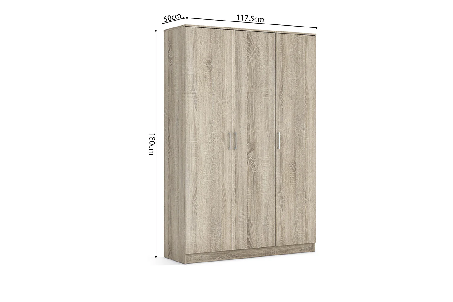 Kledingkast Ceiskun 117,5 cm - Afbeelding 7