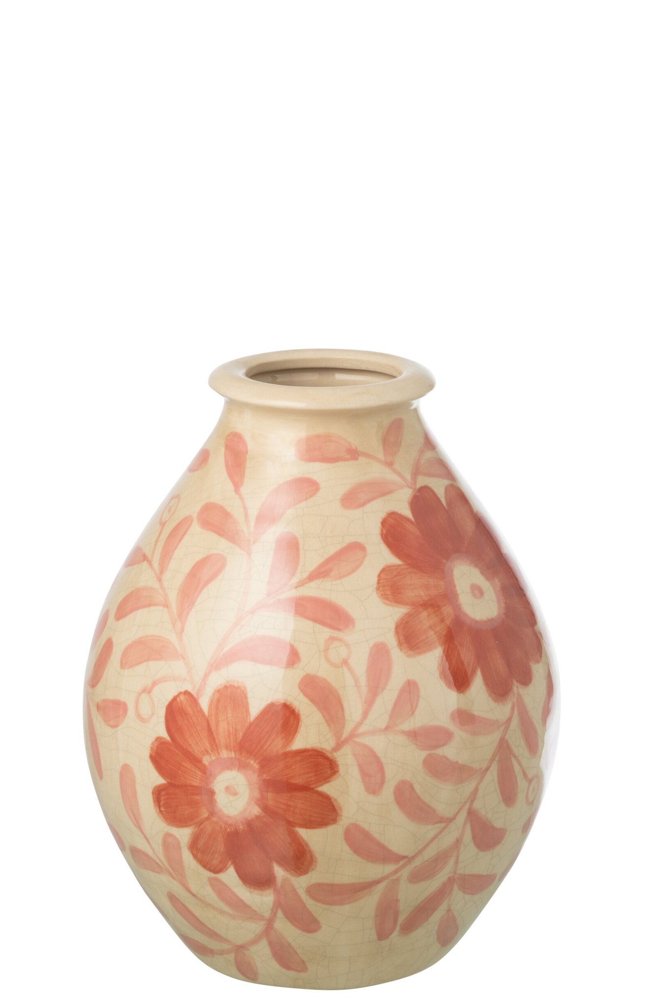 Vaas Fleinnero Steen Oranje H29 cm - Afbeelding 2
