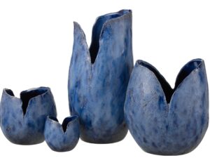 Vaas Milu Klei Blauw H46 cm