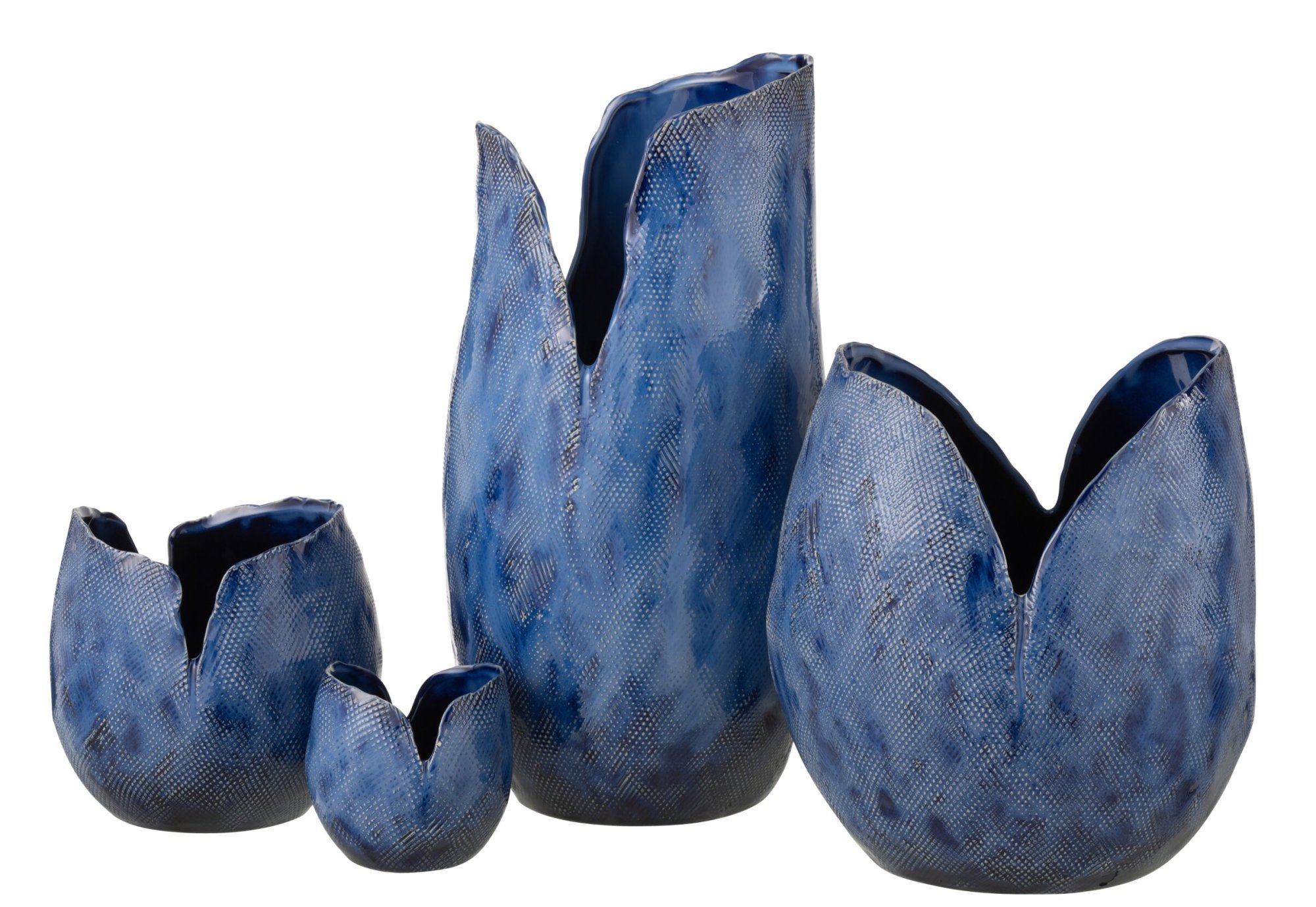 Vaas Milu Klei Blauw H46 cm