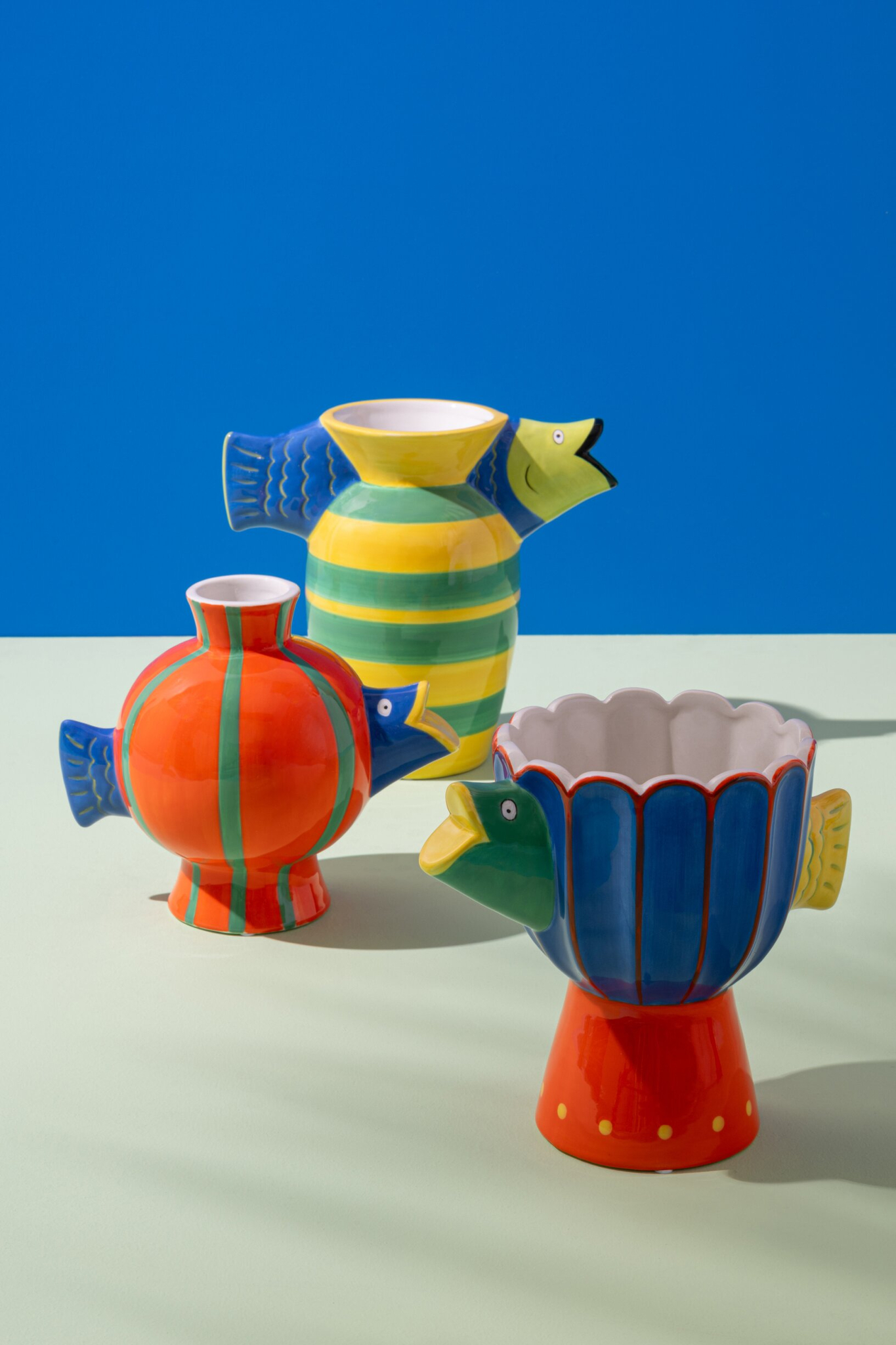 Decoratiefiguur Stieltoro Dolomiet Meerkleurig - Set van 2