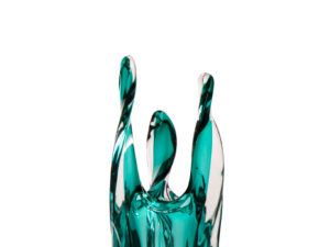 Vaas Jaules Glas Blauw H38 cm
