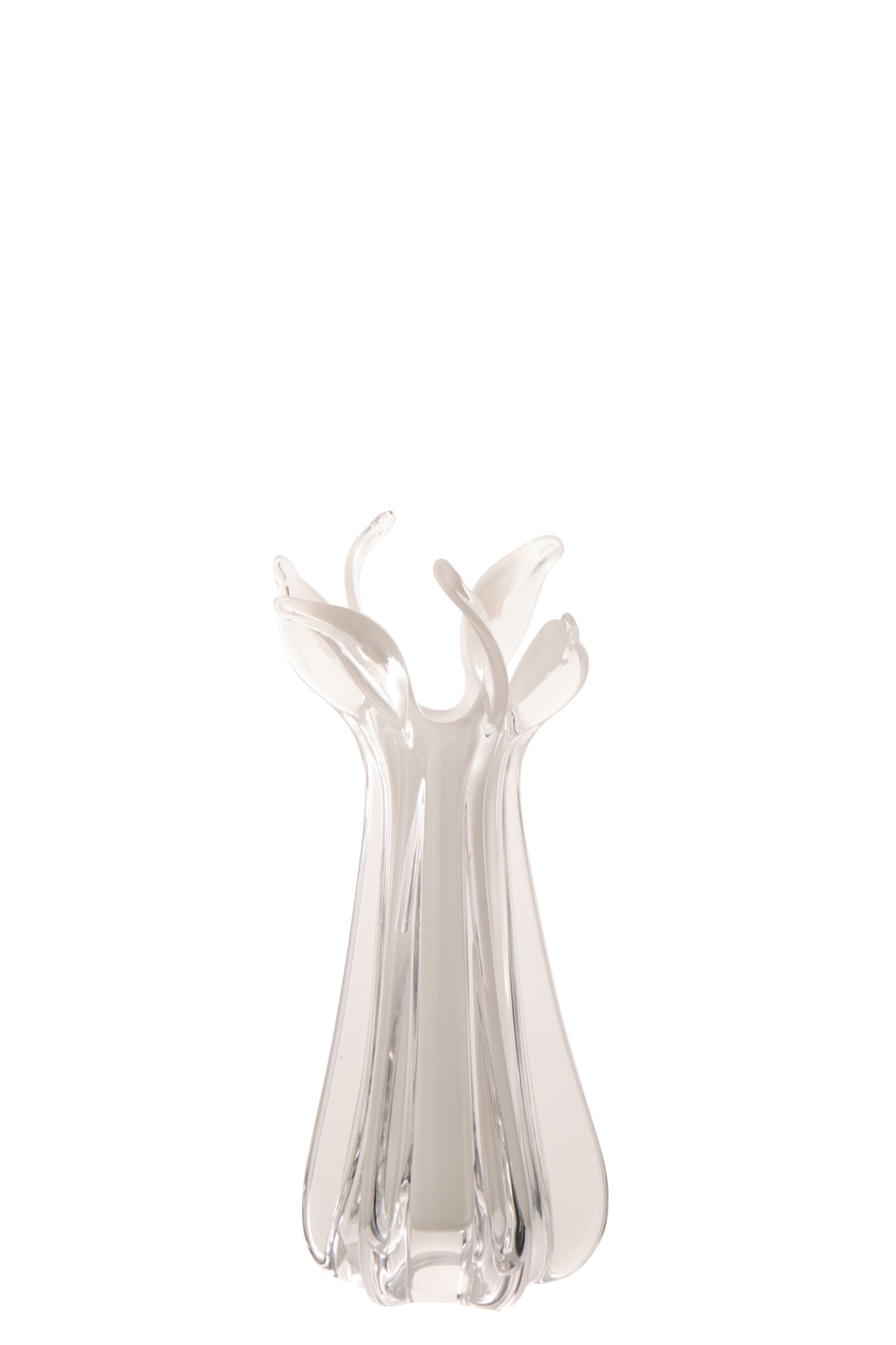 Vaas Skieltos Glas Wit H37 cm