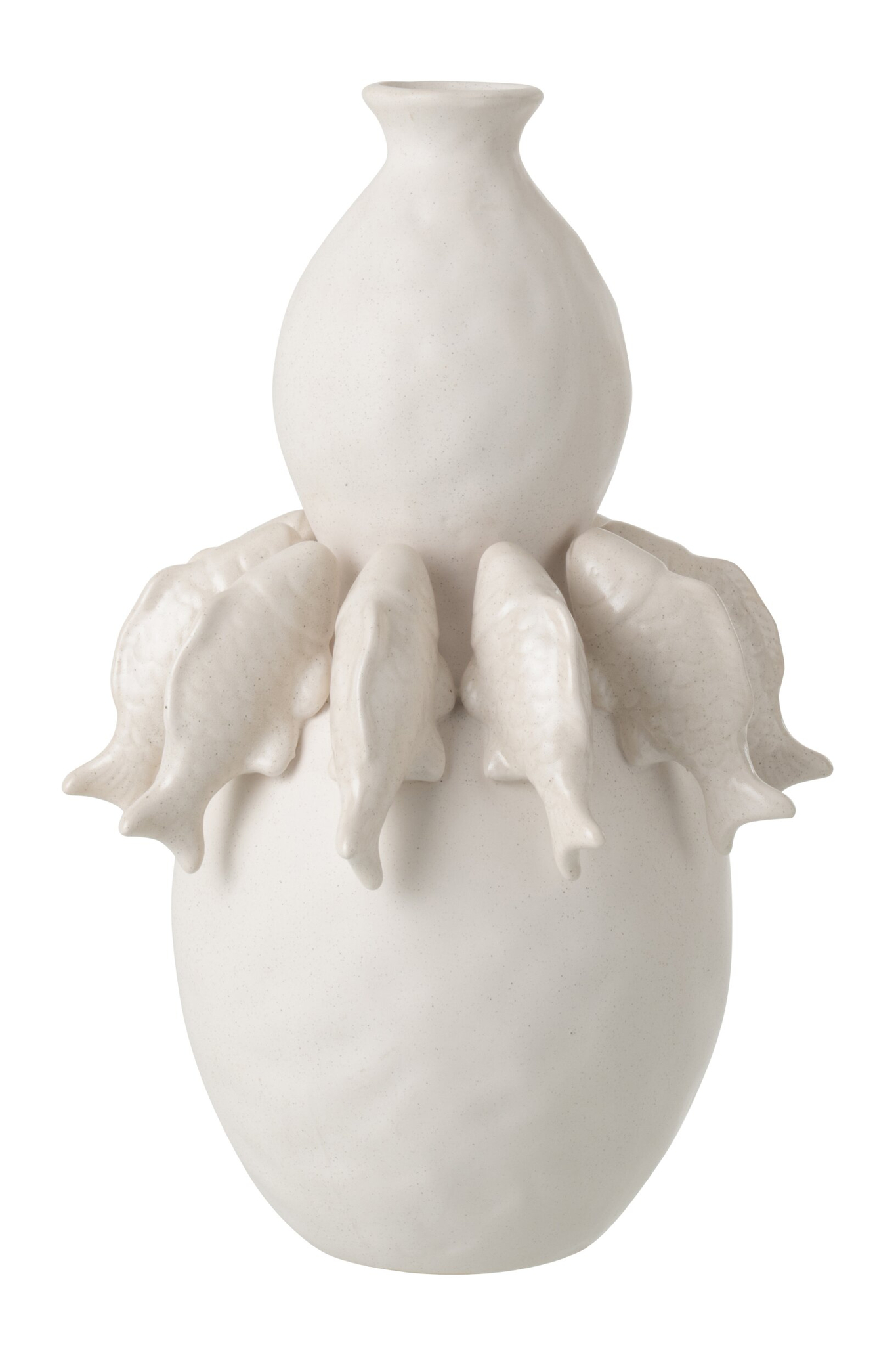 Vaas Prieltine Porselein Wit H45,5 cm - Afbeelding 2