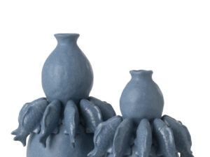 Vaas Poobi Porselein Blauw H45,5 cm