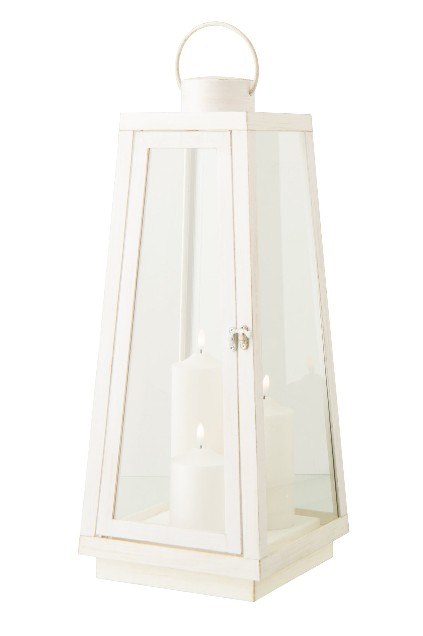 Windlicht Possira Glas Wit H59 cm