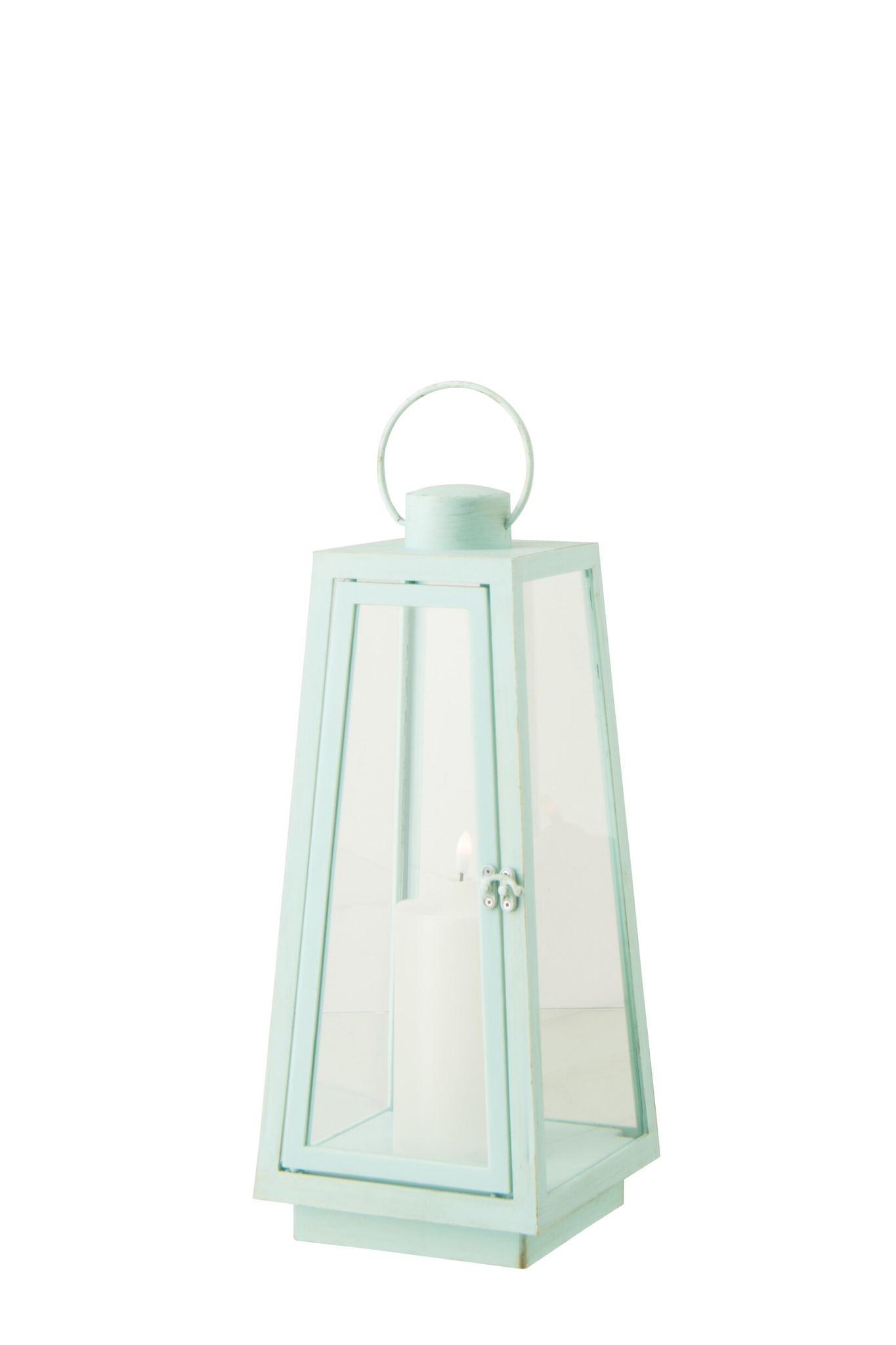 Windlicht Kerdy Glas Blauw H40,5 cm