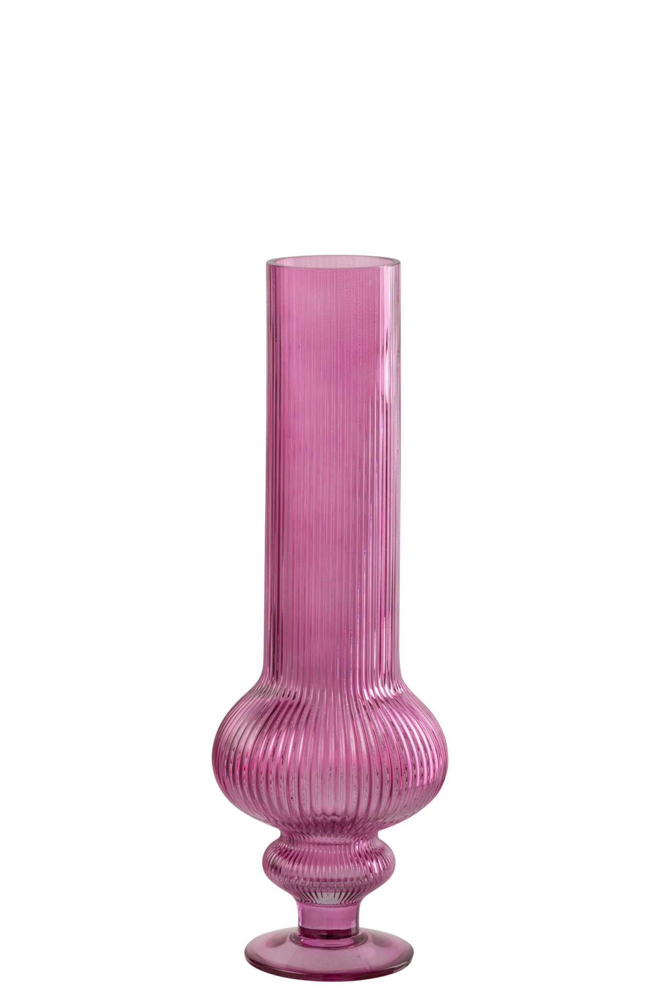 Vaas Galatea Glas Roze H40 cm - Afbeelding 2