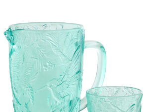 Karaf Skosel Glas Blauw